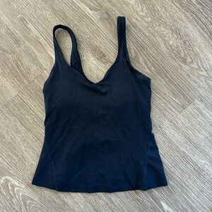 Lululemon align tank top with built in bra - navy size 2
